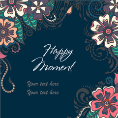 floral ornament in india stile2