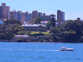 Obraz premium view of city of Sydney harbour 