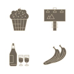 Set Of Universal 4 Icons