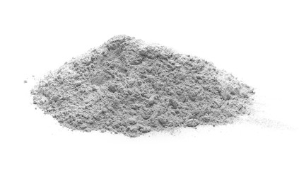 Plaster cast isolated on white background, gypsum