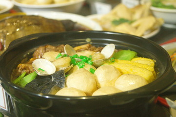 Traditional cuisine model landscape in chaozhou, China