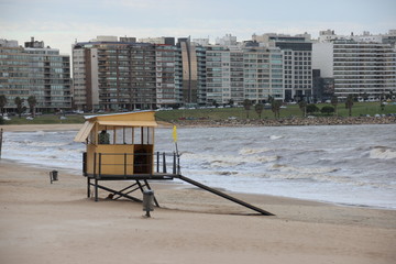 bench on beach