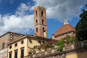 Fototapeta na wymiar Lucca Tuscany Italy. Church Sant' Alessandro