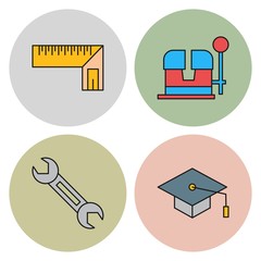 Simple Set of Universal Related Color Icons