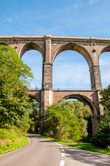 Fototapeta premium Viadukt Eisenbahn Brücke Göhren - Mittelsachsen, Rochlitz, Mittweida 