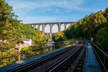 Viadukt Eisenbahn Brücke Göhren - Mittelsachsen, Rochlitz, Mittweida 