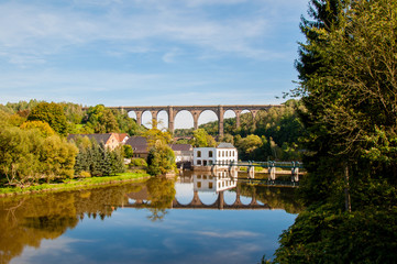 Viadukt Eisenbahn Brücke Göhren - Mittelsachsen, Rochlitz, Mittweida 