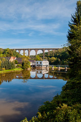 Viadukt Eisenbahn Brücke Göhren - Mittelsachsen, Rochlitz, Mittweida 