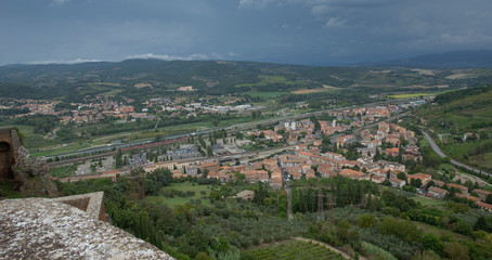 Orvieto Italy. Panoramic view Tuscany