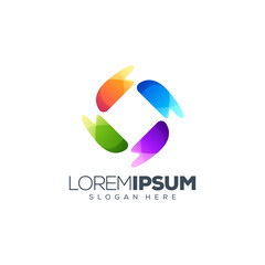 colorful logo design vector illustration