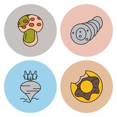 4 Simple Universal Related Color Icons