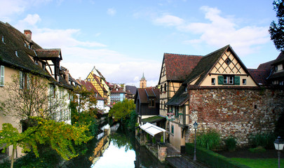 La Petite Venise im Herbst, Colmar, Frankreich