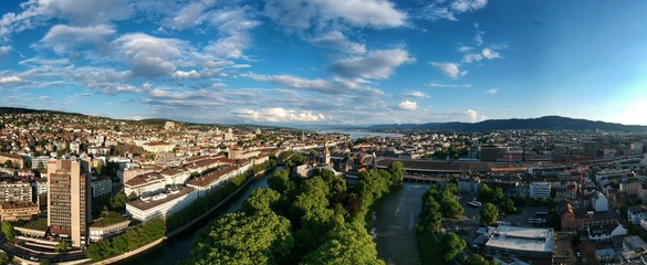 Obraz premium aerial view of Zurich Switzerland