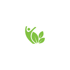 people & nature balance - eco lifestyle concept vector icon. This graphic also represents harmony, nature conservation, sustainable development, natural balance, development, healthy growth
