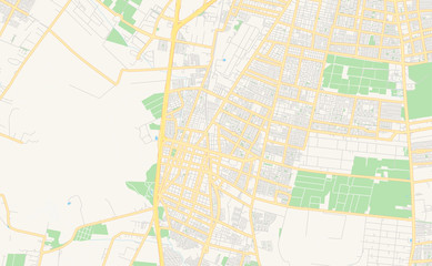Printable street map of San Bernardo, Chile