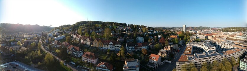 view from the top of the hill