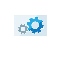 Business icon. Vector illustration isolated on white background. Setting symbol.