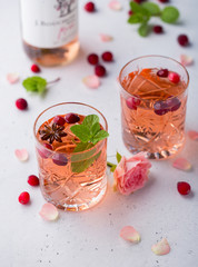 Two glasses of cocktail