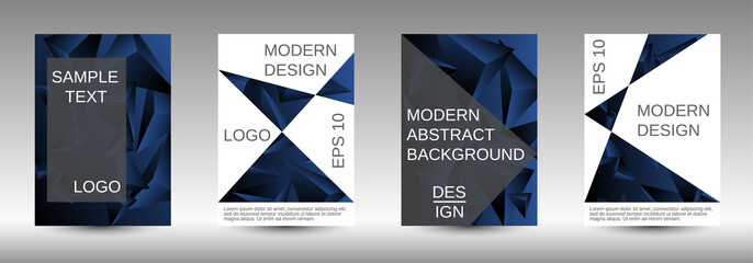 A set of modern abstract covers.
