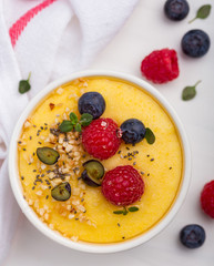 Porridge close up