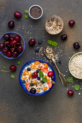 Obraz na płótnie Canvas Natural yogurt with berries