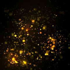 Fototapeta na wymiar Sparkling golden star