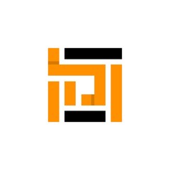 Letter D Square Monogram Creative Abstract Modern Icon Logo Design Template Element Vector