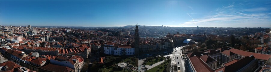 Fototapeta na wymiar Highest old tower in Porto Portugal