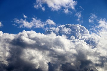 Blue sky with clouds