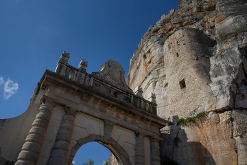 Terracina Italy. Temple of Jupiter Anxur. Via Appia