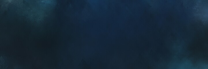 abstract painting background graphic with very dark blue, dark slate gray and teal blue colors and space for text or image. can be used as header or banner