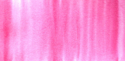 Watercolor hand painted abstract pink red background. Subtle light pink color ink gradient on textured paper. Creative aquarelle painted magenta canvas for splash design, invitation, vintage template