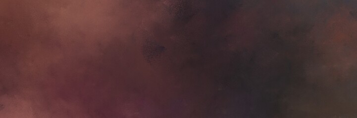 Fototapeta premium vintage abstract painted background with very dark violet, pastel brown and old mauve colors and space for text or image. can be used as header or banner