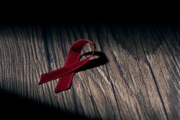 red ribbon for the fight against AIDS