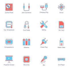 Computer Technology Flat Icons Pack 