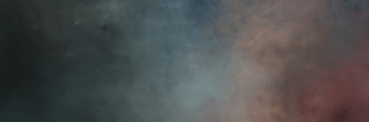 dark slate gray, gray gray and very dark blue colored vintage abstract painted background with space for text or image. can be used as header or banner