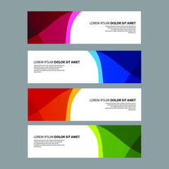 Fototapeta premium Vector Abstract design banner web template