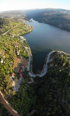 aerial view of the sea