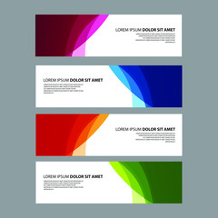 Fototapeta premium Vector Abstract design banner web template
