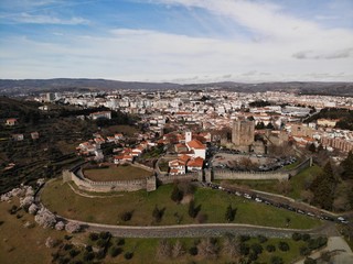 Fototapeta na wymiar Aerial view of Bragança Portugal