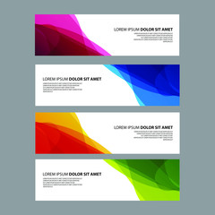 Fototapeta premium Vector Abstract design banner web template