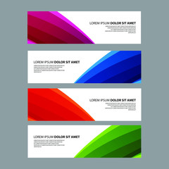 Fototapeta premium Vector Abstract design banner web template