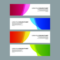Fototapeta premium Vector Abstract design banner web template