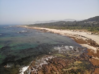 Obraz premium Aerial view of the beach