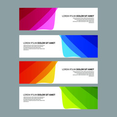 Fototapeta premium Vector Abstract design banner web template