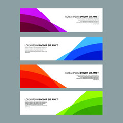 Fototapeta premium Vector Abstract design banner web template
