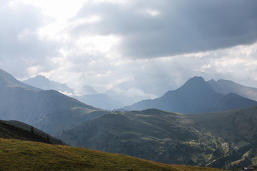 Fototapeta premium Mountain alpine landscape. Dolomites, Italy