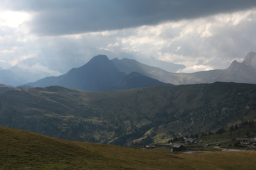 Mountain alpine landscape. Dolomites, Italy