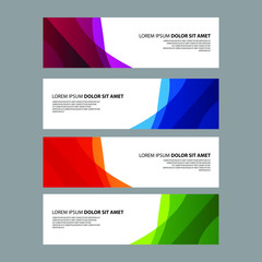 Fototapeta premium Vector Abstract design banner web template