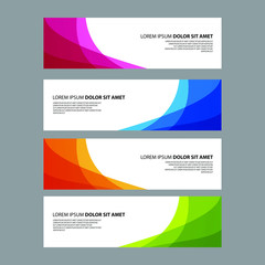 Vector Abstract design banner web template